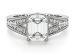 Load image into Gallery viewer, Valencia Emerald Cut 0.60 Center  Engagement Ring Moissanite
