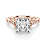 Load image into Gallery viewer, Celtic Knot Cushion Cut 1.50 Ct Center Engagement Ring Moissanite
