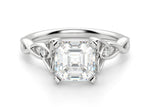 Load image into Gallery viewer, Celtic Knot Asscher Cut 2.00 Ct Center Engagement Ring Moissanite
