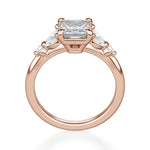 Load image into Gallery viewer, Haven Asscher Cut 1.00 Ct Center Engagement Ring Moissanite
