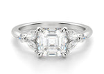 Load image into Gallery viewer, Haven Asscher Cut 1.00 Ct Center Engagement Ring Moissanite
