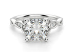 Load image into Gallery viewer, Celtic Knot Cushion Cut 1.50 Ct Center Engagement Ring Moissanite
