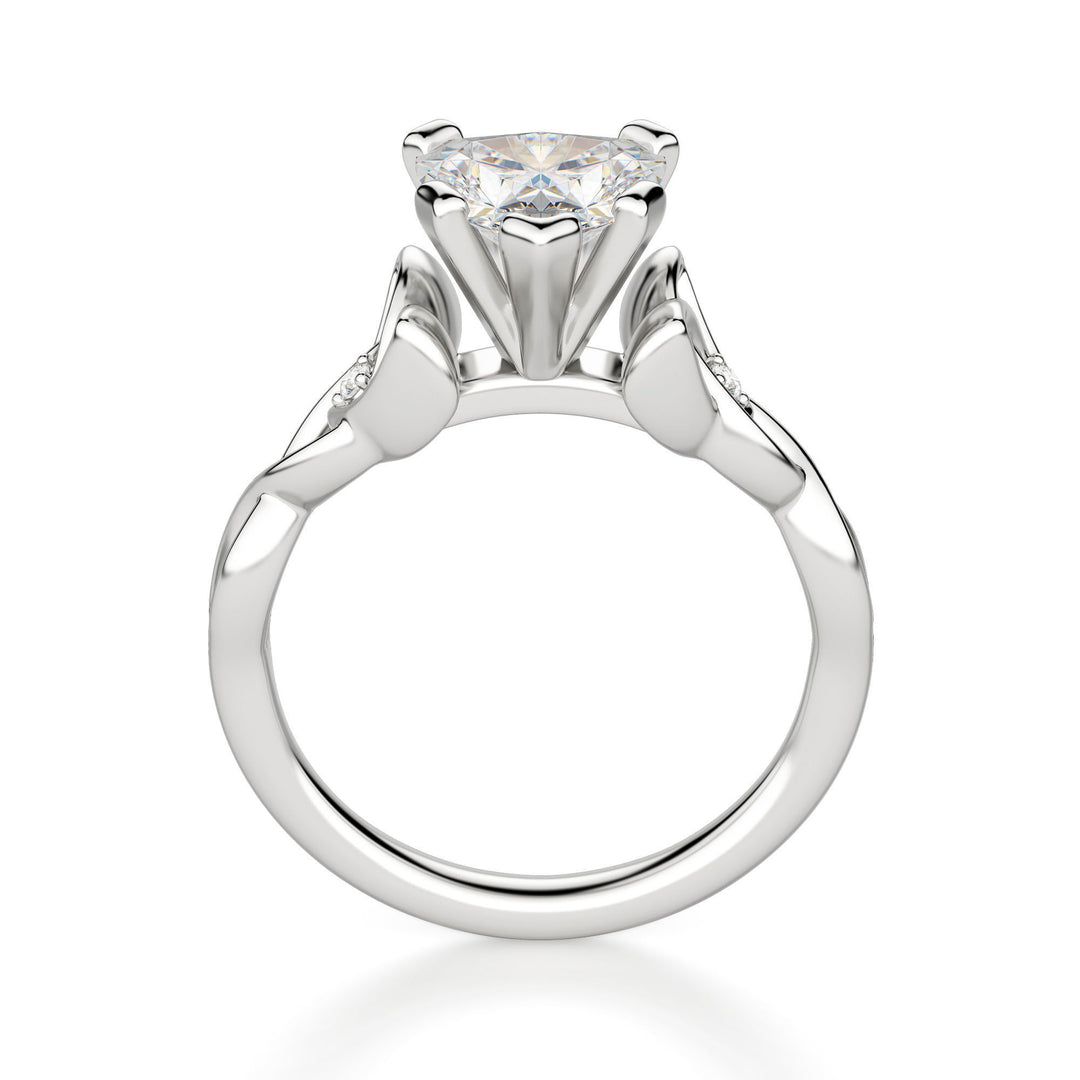 Celtic Knot Heart Cut 1.00 Ct Center Engagement Ring