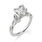 Load image into Gallery viewer, Celtic Knot Heart Cut 1.00 Ct Center Engagement Ring
