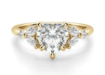 Load image into Gallery viewer, Hevan Heart Cut 1.50 Ct Center Engagement Ring Moissanite
