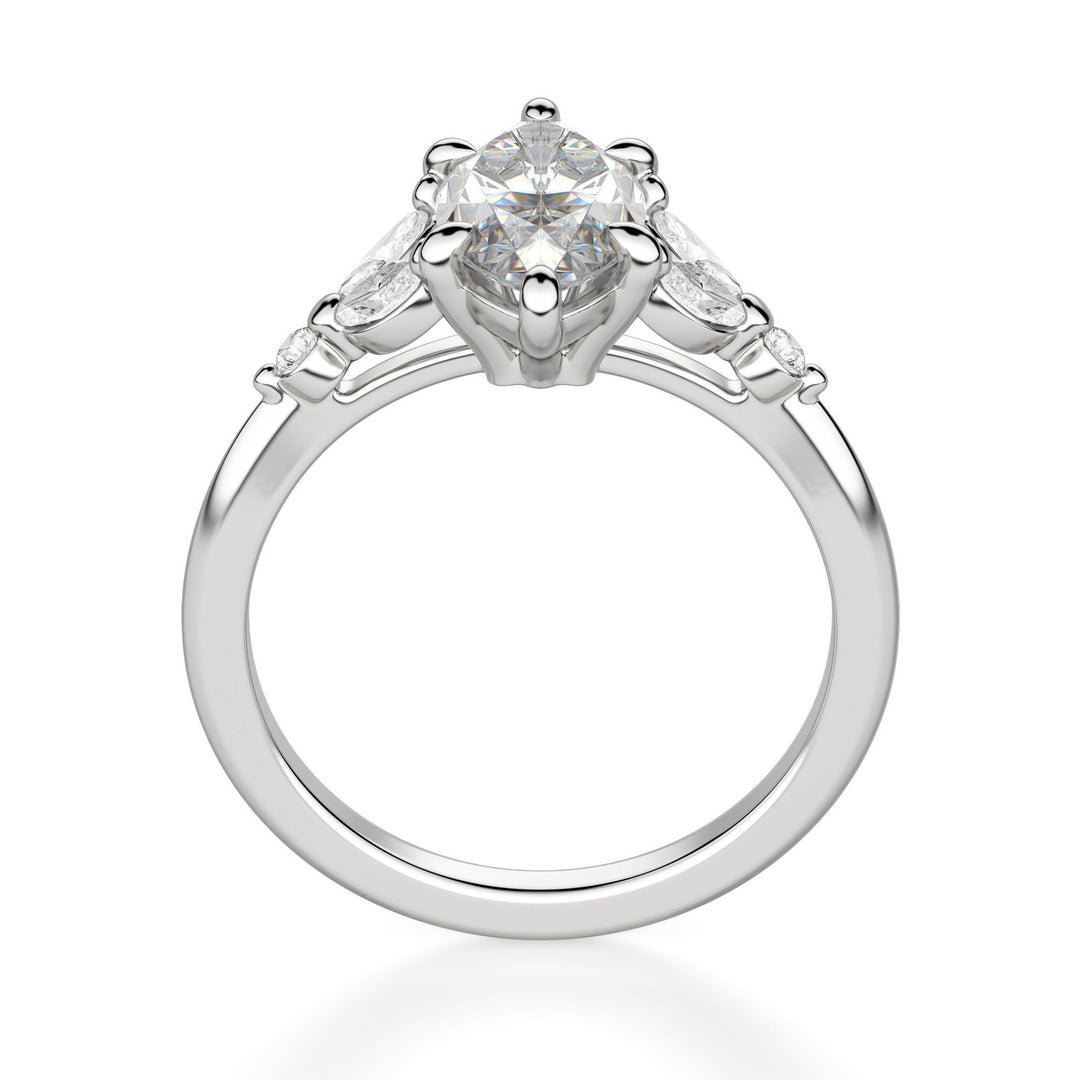 Haven Marquise Cut 1.50 Ct Center Engagement Ring Moissanite