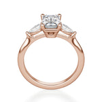 Load image into Gallery viewer, Pear Side Stone Classic Emerald Cut 1.00 Ct Center Engagement Ring
