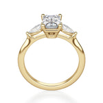 Load image into Gallery viewer, Pear Side Stone Classic Emerald Cut 1.00 Ct Center Engagement Ring
