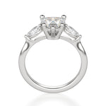 Load image into Gallery viewer, Pear Side Stone Classic Heart Cut 2.00 Ct Center Engagement Ring Moissanite
