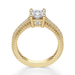 Load image into Gallery viewer, Sage Accented Cushion Cut 1.00 Ct Center Engagement Ring Moissanite
