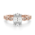 Load image into Gallery viewer, Infinite Love Oval Cut 1.00 Ct Center Engagement Ring Moissanite
