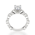 Load image into Gallery viewer, Infinite Love Oval Cut 1.00 Ct Center Engagement Ring Moissanite
