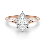 Load image into Gallery viewer, Irene Pear Cut 2.00 Ct Center Engagement Ring Moissanite
