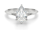 Load image into Gallery viewer, Irene Pear Cut 2.00 Ct Center Engagement Ring Moissanite
