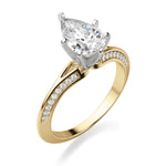 Load image into Gallery viewer, Irene Pear Cut 2.00 Ct Center Engagement Ring Moissanite
