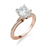 Load image into Gallery viewer, Irene Asscher Cut 1.00 Ct Center Engagement Ring Moissanite
