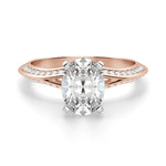 Load image into Gallery viewer, Irene Oval Cut 1.00 Ct Center Engagement Ring Moissanite
