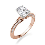 Load image into Gallery viewer, Irene Oval Cut 1.00 Ct Center Engagement Ring Moissanite
