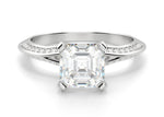 Load image into Gallery viewer, Irene Asscher Cut 1.00 Ct Center Engagement Ring Moissanite
