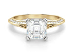 Load image into Gallery viewer, Irene Asscher Cut 1.00 Ct Center Engagement Ring Moissanite
