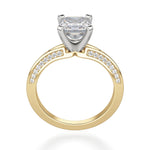 Load image into Gallery viewer, Irene Asscher Cut 1.00 Ct Center Engagement Ring Moissanite
