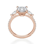 Load image into Gallery viewer, Pear Side Stone Accented Cushion Cut 0.50 Ct Center Engagement Ring Moissanite
