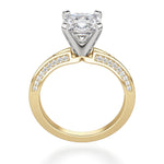 Load image into Gallery viewer, Irene Cushion Cut 0.50 Ct Center Engagement Ring Moissanite
