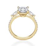 Load image into Gallery viewer, Pear Side Stone Accented Cushion Cut 0.50 Ct Center Engagement Ring Moissanite
