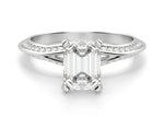 Load image into Gallery viewer, Irene Emerald Cut 0.60 Ct Center Engagement Ring Moissanite
