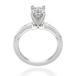 Load image into Gallery viewer, Irene Emerald Cut 0.60 Ct Center Engagement Ring Moissanite
