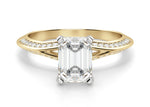 Load image into Gallery viewer, Irene Emerald Cut 0.60 Ct Center Engagement Ring Moissanite
