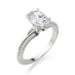 Load image into Gallery viewer, Irene Oval Cut 1.00 Ct Center Engagement Ring Moissanite
