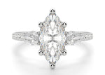 Load image into Gallery viewer, Pear Side Stone Accented Marquise Cut 1.50 Ct Center Engagement Ring
