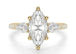 Load image into Gallery viewer, Pear Side Stone Accented Marquise Cut 1.50 Ct Center Engagement Ring
