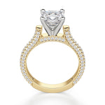 Load image into Gallery viewer, Seine Cushion Cut 1.50 Ct Center Engagement Ring Moissanite
