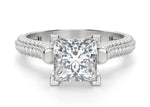 Load image into Gallery viewer, Seine Princess Cut 1.00 Ct Center Engagement Ring Moissanite
