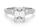 Load image into Gallery viewer, Seine Emerald Cut 1.00 Ct Center Engagement Ring Moissanite
