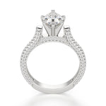 Load image into Gallery viewer, Seine Pear Cut 0.50 Ct Center Engagement Ring Moissanite
