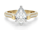 Load image into Gallery viewer, Seine Pear Cut 0.50 Ct Center Engagement Ring Moissanite
