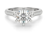 Load image into Gallery viewer, Seine Round Cut 1.50 Ct Centre Engagement Ring Moissanite
