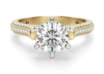 Load image into Gallery viewer, Seine Round Cut 1.50 Ct Centre Engagement Ring Moissanite
