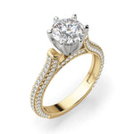 Load image into Gallery viewer, Seine Round Cut 1.50 Ct Centre Engagement Ring Moissanite
