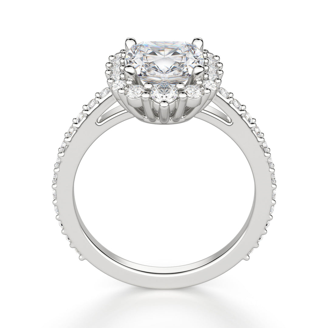 Barcelona Cushion Cut 1.50 Ct Center Engagement Ring