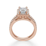 Load image into Gallery viewer, Palm Springs Emerald Cut 1.00 Ct Center Engagement Ring Moissanite
