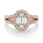 Load image into Gallery viewer, Palm Springs Oval Cut 1.00 Ct Center Engagement Ring Moissanite
