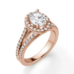 Load image into Gallery viewer, Palm Springs Oval Cut 1.00 Ct Center Engagement Ring Moissanite
