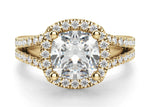 Load image into Gallery viewer, Palm Springs Cushion Cut 0.50 Ct Center Engagement Ring Moissanite
