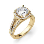 Load image into Gallery viewer, Palm Springs Cushion Cut 0.50 Ct Center Engagement Ring Moissanite
