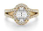 Load image into Gallery viewer, Palm Springs Oval Cut 1.00 Ct Center Engagement Ring Moissanite
