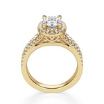 Load image into Gallery viewer, Palm Springs Oval Cut 1.00 Ct Center Engagement Ring Moissanite
